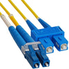 ICC Jumper, LC-SC, Duplex, SM, 5M, Part# ICFOJ2M505