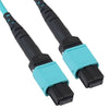 ICC MTP-MTP Plenum Multimode 50/125 (OM4) Type A Fiber Optic Patch Cable with 12 Fibers in Aqua - 40 Meters, Part# ICFOJATQ40