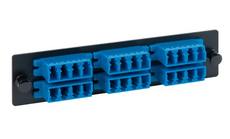 ICC Adapter Panel, 6 Quad LC, 24F, SM, Blue, Part# ICFOPL1619