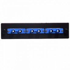 ICC Adapter Panel, 3 Duplex ST, SM, Ceramic, Blue, Part# ICFOPT26BK