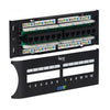 ICC Patch Panel, CAT 5E, Front, 12-Port, Part# ICMPP12F5E