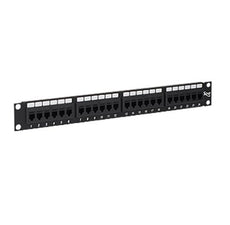 ICC Patch Panel, CAT 5E, Feed-Thru, 24-Port, 1 RMS, Part# ICMPP24CP5