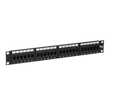 ICC Patch Panel, CAT 6, Feed-Thru, 24-Port, 1 RMS, Part# ICMPP24CP6