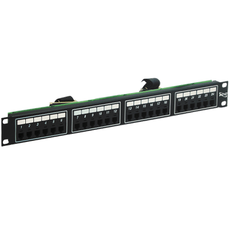 ICC Patch Panel, F/Telco, 8P4C, 24-Port, 1 RMS, Part# ICMPP24TF4