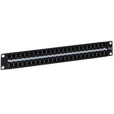 ICC Patch Panel, CAT 6, Feed-Thru, 48-Port, 1RMS, Part# ICMPP48C61