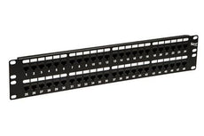 ICC Patch Panel, CAT 6, Feed-Thru, 48-Port, 2 RMS, Part# ICMPP48CP6