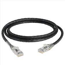 ICC Patch Cord, CAT 6, Clear Boot, Black, 5', Part# ICPCST05BK