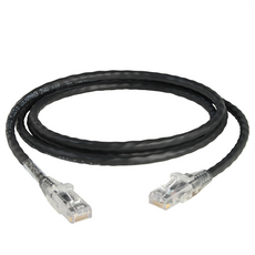 ICC Patch Cord, CAT 6, Clear Boot, Black, 25', Part# ICPCST25BK