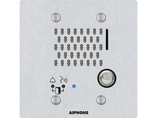 AIPHONE SIP Compatible Flush Mounted IP Door Station 2-Gang Vandal Resistant Stainless Steel Cover, Part# IX-SS-2G