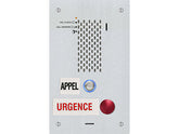 AIPHONE SIP Compatible IP Emergency Station ADA Compliant with One Call Button and One Emergency Call Button (French), Part# IX-SSA-2RA-FR