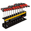 Klein Tools Hex Key Set, SAE T-Handle, 4-Inch, with Stand, 10-Pieces, Part# JTH410E