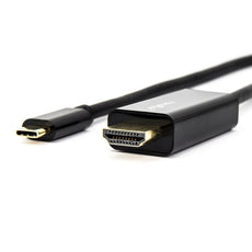 Rocstor 6 ft USB-C Male to HDMI Male Cable - Supports up to 4K@30Hz - Black, Part# Y10C166-B1