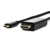 Rocstor 6 ft USB-C Male to HDMI Male Cable - Supports up to 4K@30Hz - Black, Part# Y10C166-B1
