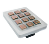 Doorbird Keypad Module with 12x Stainless steel V4A, brushed, PVD coating with bronze-finish, for DoorBird D1101KH Classic, D1101KH Modern, D2101KV, D2101KH, D2101IKH and D2101FPBK, Part# 423866386