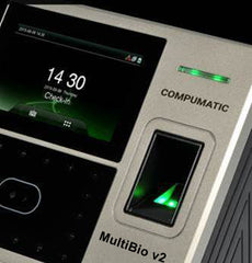 Compumatic MultiBio v2 Biometric Fingerprint and Facial Recognition Time Clock System Package, Part# MultiBio_v2