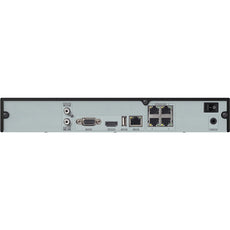 SPECO 4 Channel 4K H.265 NVR with PoE and 1 SATA- 1TB, Part# N4NRL1TB