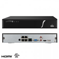 SPECO 4 Channel Network Video Server with POE, 1TB, Part# N4NXL1TB