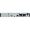 SPECO 8 Channel 4K H.265 NVR with PoE and 1 SATA- 4TB, Part# N8NRL4TB