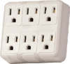 ENS 6 Outlet Grounded Wall Tap, Part# PS23U