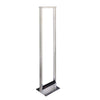 B-Line 7'x19" Welded Aluminum 2-Post Rack 45U - Pre-assembled / Brushed Aluminum, Part# SK-8791-19 BRSH