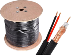 SavvyTech RG59U 95% Braid, 500 Feet, CCA, Black, Part# ST-AK500B-2