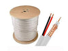 SavvyTech RG59U 95% Braid, 500 Feet, CCA, White, Part# ST-AK500W-2