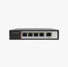 ENS 4CH PoE Switch, 1 Upload link, 65W, 300FT, Part# ST-POE0504-65