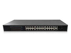 ENS 24CH PoE+ Switch, 2X 1G Upload link, 400W, 450FT, Part# ST-POE2624G-400