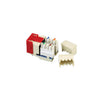 Suttle Flush Mount Connector Kit - CAT3 gel-filled voice Jack - Elec Ivory, Part# 135-0021