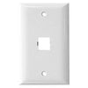 Suttle PLATE, 1GANG w/ (1)GEL JACK – White, Part# 135-0022