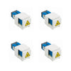 SpeedStar™ SC/UPC Fiber Adapter with trap door (kit) - White, Part# STAR500SCBL-T-85K