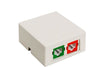 Surface mount. Housing w/ two gel filled STAR600V6-RCB, (-85) White, Part# 135-0031