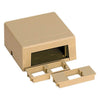 Surface Mount Connector Kit - CAT3 voice Jack - Elec Ivory, Part# 135-0260