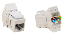 Tool-less Cat6 Jack, No Bezels 568A/B Part# 135-0351