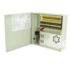 ENS 12V DC, 18 CH, 30A, 2.5A Rated PTC Fuses, 110V-240V AC Input, Part# SV-CP1218-30A-UL
