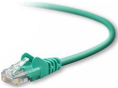 A3L791-02-GRN-S - Belkin International Inc 2ft Cat5e Snagless Patch Cable, Utp, Green Pvc Jacket, 24awg, T568b, 50 Micron, - Belkin International Inc