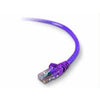 A3L791-05-PUR-S - Belkin International Inc 5ft Cat5e Snagless Patch Cable, Utp, Purple Pvc Jacket, 24awg, T568b, 50 Micron, - Belkin International Inc