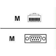 76000240 - Digi International Digi 48inch Rj-45/db-9m Straight Cable (10 Pin)  -- Replacement For 76000239 - Digi International