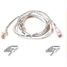 Belkin International Inc 2ft Cat6 Snagless Patch Cable, Utp, White Pvc Jacket, 23awg, 50 Micron, Gold Pla