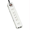 TLM626TEL15 - Tripp Lite Surge Protector Power Strip 120v Rj11 Rt Angle 6 Outlet Metal 15feet  Cord - Tripp Lite