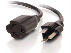 03115 - C2g 6ft 18 Awg Outlet Saver Power Extension Cord (nema 5-15p To Nema 5-15r)-6 Fo - C2g