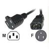 03132 - C2g 3ft 18 Awg Monitor Power Adapter Cord (iec320c14 To Nema 5-15r) (taa Compliant) - C2g