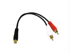 03181 - C2g 6in Value Series™ One Rca Female To Two Rca Male Y-cable - C2g