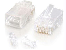 27573 - C2g Rj45 Cat5e Modular Plug (with Load Bar) For Round Solid/stranded Cable - 25pk - C2g