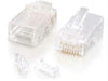 27573 - C2g Rj45 Cat5e Modular Plug (with Load Bar) For Round Solid/stranded Cable - 25pk - C2g