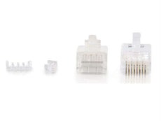 27575 - C2g Rj45 Cat5e Modular (with Load Bar) Plug For Round Solid/stranded Cable Multipack - C2g