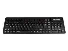 SSF106 - Seal Shield Seal Flex Silicone Keyboard - Dishwasher Safe (black)(usb)(gen 2) - Seal Shield