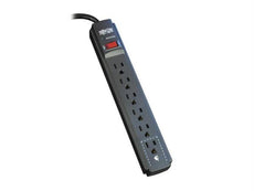 TLP606B - Tripp Lite Surge Protector Power Strip 120v 6 Outlet 6feet  Cord 790 Joule Black - Tripp Lite