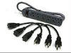 39995 - C2g 6-outlet Power Strip With Surge Suppressor (3) 1ft Outlet Saver Power Extension - C2g