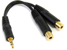 MUY1MFF - Startech This 3.5mm Stereo Splitter Cable/y-cable Features One 3.5mm Male And Two 3.5mm F - Startech